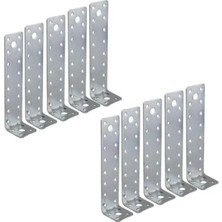 Hakay 10 Adet Metal Köşebent - 40X40X160 mm Bağlantı Aparatı