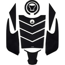 Hakay 13 Parça Kaydırmaz Tank Pad, 6d Karbon Tasarım | Motosiklet Uyumlu