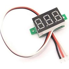 Hakay Mini Dijital Voltmetre - Dc 0-100V Kırmızı LED Ekran