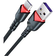 Hakay Gül Desenli 1 mt Type-C Araç Şarj Kablosu