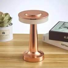 Hakay Şarjlı Taşınabilir Masa Lambası, Dimmerli, Dokunmatik, 3 Işık Seçeneği