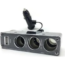 Hakay Araç Oto Çakmak Çoklayıcı - USB Uyumlu