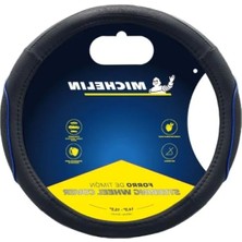 Hakay Premium Suni Deri Direksiyon Kılıfı - Mavi