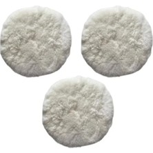 Hakay 3 Adet Koyun Postu Pedi Ø 125 mm Cırt Tabanlı Pasta Cila Polisaj Süngeri
