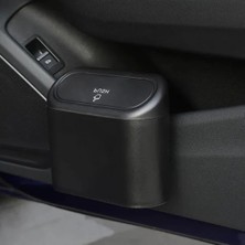 Hakay Portatif Araç Çöp Kovası - Yaylı Kapaklı ve Sıvı Geçirmez Tasarım