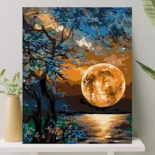 Hakay Numaralandırılmış Tuval Boyama Seti - 40X50 cm Fırça ve Boya Dahil