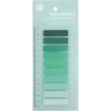 Hakay Yeşil Temalı Renkli Yapışkan Notlar ve Cetvel Seti