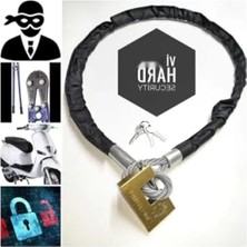 Hakay 3 Metre Uzunluğunda 10 mm Kalınlıkta Çelik Halat Motorsiklet Bağlama Zinciri