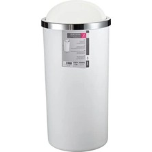 Hakay Sallanabilir Kapaklı Çöp Kovası - 35 Lt, Beyaz