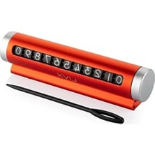 Hakay Alüminyum Kasa Çevirmeli Araç Içi Park Telefon Numaratörü