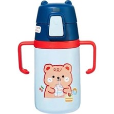 Hakay 400ML Paslanmaz Çelik Termos - Ayıcıklı Tasarım