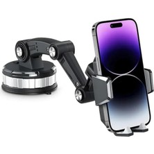 Hakay Mekanizmalı Dönebilir Araç Içi Telefon Tutucusu