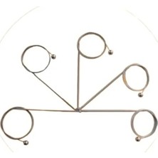 Hakay Tunus Örgü Şişi - Çelik Telli, 80 Cm, 5 Numara Set