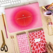 Hakay 3'lü Masaüstü Süresiz Planlayıcı Seti, A4 Boyut, Renkli