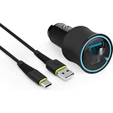 Hakay USB Araç Içi Şarj Adaptörü - Hızlı Şarj Özellikli (Qc3.0)