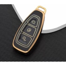 Hakay Lüks Anahtar Kılıfı - Siyah ve Altın Renk