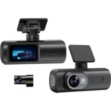 Hakay UHD 4K Akıllı Araç Kamerası - Ön ve Arka Kameralı