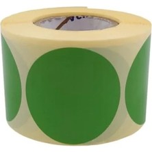 Hakay 50MM x 50MM Kendinden Yapışkanlı Kuşe Daire Etiket Seti - 500 Adet