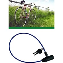 Hakay Anahtarlı Çelik Halatlı Bisiklet Motor Kilidi - 65 cm