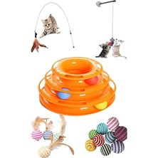 Hakay 5'li Olta Seti - 3 Katlı Olta, Tüylü Top, Vantuzlu Olta