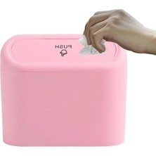 Hakay Portatif Kapaklı Araç Içi Çöp Kutusu, Taşınabilir Organizer, Pembe