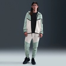 Nike Tech Fleece Full-Zip Windrunner Hoodie Krem Yeşil Erkek Sweatshirt | HV0949-020