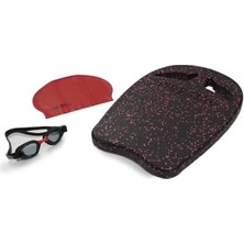 Hakay Yetişkin 3'lü Yüzme Seti - Yüzme Tahtası, Bone ve Gözlük