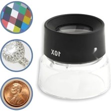 Hakay 10X Büyüteç - Ince Ayrıntıları Gözler Önüne Seren Standlı Model