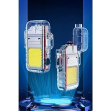 Hakay Şarjlı 800 Lümen Güçlü Çakmaklı Kamp Feneri