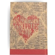 Hakay 14X20 cm Boyutunda Kraft Hatıra Defteri, 96 Yaprak