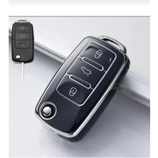 Hakay Siyah Gümüş Nano Koruma Anahtar Kılıfı - Volkswagen Modelleri Için