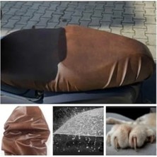 Hakay Kahverengi Deri Motosiklet Sele Kılıfı