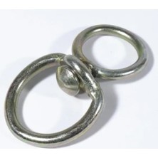 Hakay Kalın Çelik Zincir Halat Bağlama Fırdöndü, 10 cm