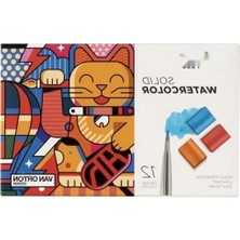 Hakay 12'li Sulu Boya Seti (Fırçalı)