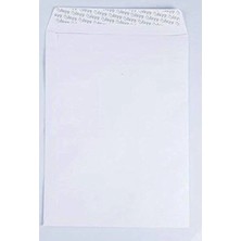 Hakay Silikonlu Torba Zarf, Beyaz, 110 Gr, 25'li Paket