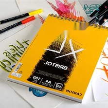 Hakay A3 Boyutunda 50 Yapraklı Ekstra Düz Spiral Albüm, Beyaz 180 G Kağıt