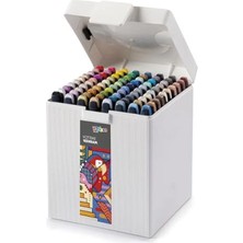 Hakay Çift Taraflı Plus Sketch Marker Çizim Kalemi Seti, 80 Renk