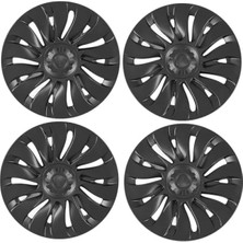 Hakay 19 Inç Mat Siyah Jant Kapağı Seti