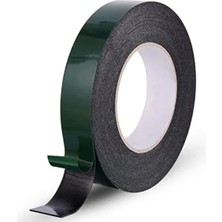 Hakay Çift Taraflı Siyah Köpük Bant - 25 mm x 10 Metre