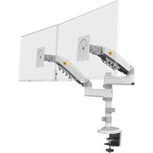 Hakay Profesyonel Amortisörlü Çift Kol Monitör Standı, 17"-27" Uyumlu