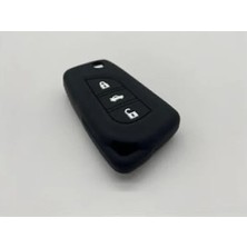 Hakay Silikon Anahtar Koruma Kılıfı - Siyah, Toyota Araçları ile Uyumlu