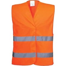 Hakay Fosforlu Turuncu Reflektörlü Ikaz Yeleği