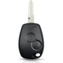 Hakay 2 Düğmeli Kumanda Anahtarı Kabı - Siyah Plastik