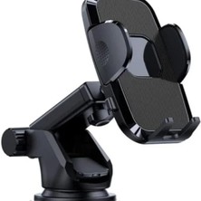 Hakay Yüksek Kaliteli Otomatik Araç Telefon Tutucu, Ayarlanabilir ve Güçlü Yapışkan Vantuz