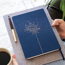 Hakay A5 Boyutunda Keten Süresiz Planlayıcı Ajanda, Lacivert