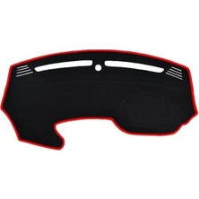 Hakay Siyah Kenar Kırmızı Renkli Torpido Koruma Halısı