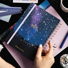 Hakay Motivasyon Sayfaları ile Renkli A5 Spiralli Haftalık Ajanda - 2026