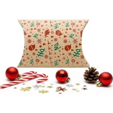 Hakay 18X20 cm Yılbaşı Temalı Yastık Hediye Kutusu Seti (2 Adet)