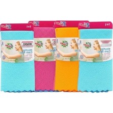 Hakay 30X40 cm Iz Bırakmaz Mikrofiber Cam Bezi - 8'li Set