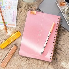 Hakay Şeker Pembe A5 Spiralli Keten Haftalık Ajanda - 2026